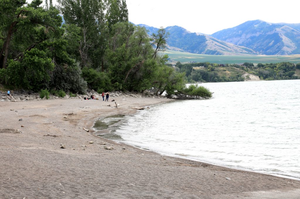 Beach near the campground and boat docks