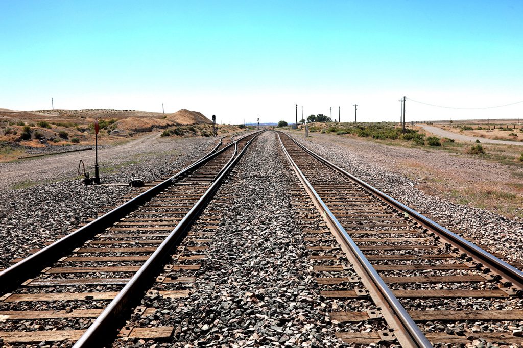 Lucin railroad tracks