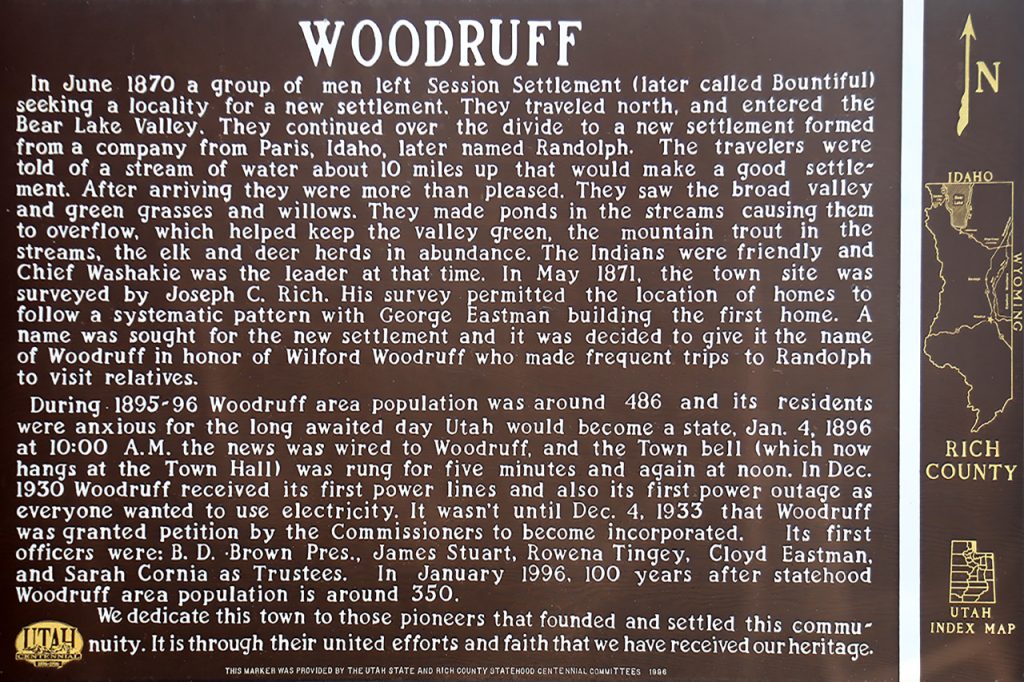 Woodruff Historic Plaque